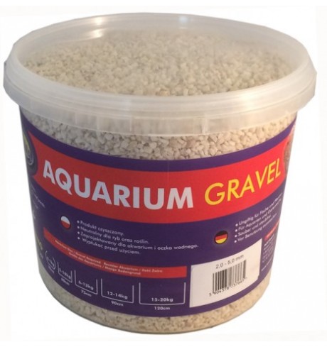 Aqua Nova natūralus gruntas - dolomitas 5-10 mm, 5 kg (baltas)